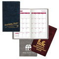 Monthly Planner w/ Executive Crush Vinyl Cover (2 Color Insert)